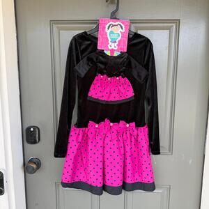 NWT What A Doll! Girls Festive Dress & Matching 18" Doll Outfit Set 10/12‎